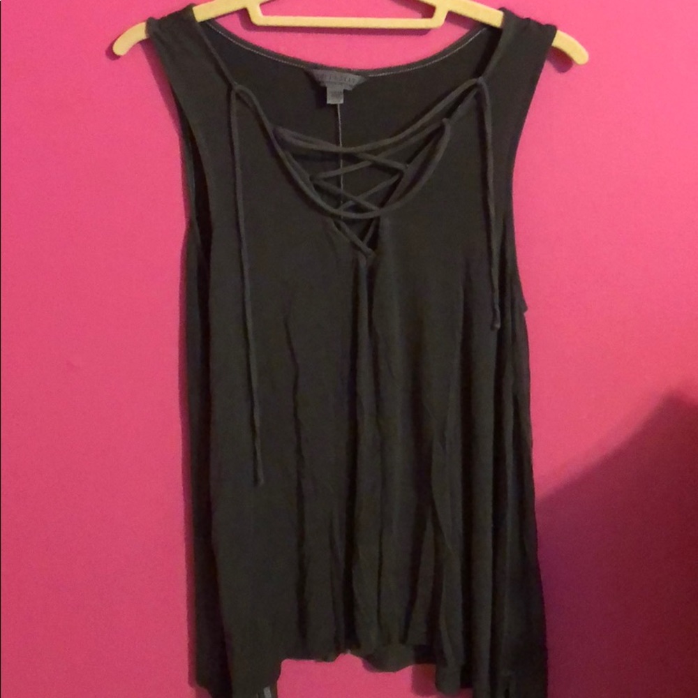 Dark gray tank top